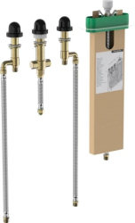 Скрытая часть Hansgrohe для смесителей на край ванны на 4 отверстия с sBox 60х55х5 см, латунь, цвет латунь, встраиваемый монтаж, керамический