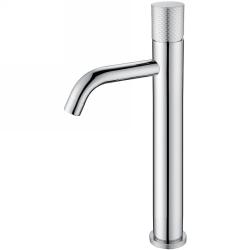 Смеситель для раковины/умывальника Boheme Stick, однорычажный, неповоротный, керамический, высокий, длина излива 135 мм, латунь, цвет хром