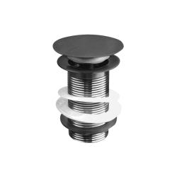 Донный клапан Terma click clack без перелива, c большой кнопкой armory steel 10099