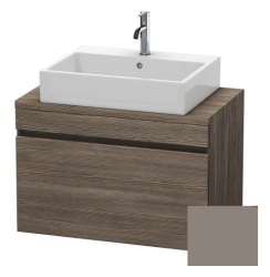 Тумба под раковину для консоли/столешницы Duravit DuraStyle 80х54,8х51,2 см, подвесная, ДСП, цвет: сосна терра/базальт, 1 выдвижной ящик, прямоугольная