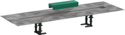 Монтажный набор Hansgrohe RainDrain 80, универсальный, для внешней части слива для душа, 80х11,3 см, прямоугольный, нержавеющая сталь, для внешних частей RainDrain Rock и RainDrain Match