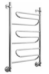Полотенцесушитель Двин W 80/50, водяной (1"-1/2" К3  сатин), универсальное подключение, нержавеющая сталь, настенный, форма лесенка, цвет сатин, к отоплению и ГВС, для отопления, обогрева в ванной