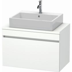 Тумба под раковину для консоли/столешницы Duravit DuraStyle 80х54,8х51,2 см, подвесная, ДСП, цвет: белый матовый, 1 выдвижной ящик, прямоугольная