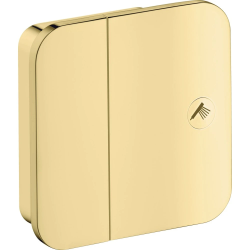 Вентиль Axor One запорный, скрытого монтажа, настенный, квадратный, латунь, цвет: полированная медь, керамический, встраеваемый/встроенный, для ванны/душа