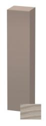 Пенал Duravit DuraStyle, 40x36x180 см, подвесной, (левый), с дверцей, с полкой, со стеклянными полками, цвет: сосна терра/базальт, в ванную комнату