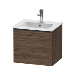 Тумба под раковину Duravit D-Neo, 51х40,2х44 см, подвесная, 1 выдвижной ящик, ДСП, цвет: орех темный, шкафчик навесной, прямоугольная, правая/левая, в ванную комнату