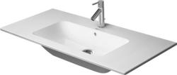 Раковина DURAVIT ME by Starck, 103х49х17,5 см, подвесная, прямоугольная, санфарфор, цвет белый шелковисто-матовый, с 1 отверстием под смеситель, слив/перелив