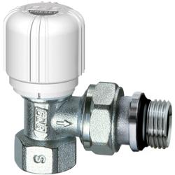 Клапан термостатический Far угловой 1/2"вн.х М24х19 нр. с преднастройкой, хром  FT 1628 C12