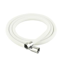 Шланг для душа Melodia Wonder Silicone Anti-twist 1/2"х1/2" 15 мм, 150 см, силикон, белый, для смесителя MKP34436BLwt