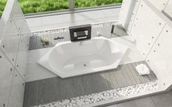 Ванна Duravit Vero 190х90 см встраиваемая, угловая, акриловая, цвет: белый, (без гидромассажа, ножек, сифона, фронтальной панели), шестиугольная