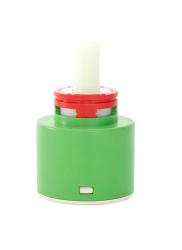 Картридж IDDIS Optima Home 40 мм, EcoStop, EcoControl низкий, керамический, для смесителя, без ножек, зеленый 03ESC40i82