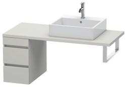 Тумба/шкафчик для консоли/столешницы Duravit DuraStyle под раковину 30х47,8х51,2 см, подвесная, ДСП, цвет: бетонно-серый, 2 выдвижных ящика, прямоугольная