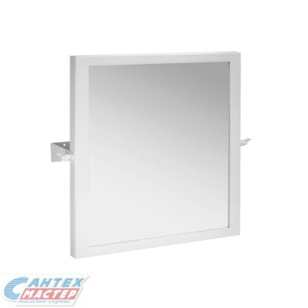 Зеркало Bemeta Help 60х60 с LED/ЛЕД-подсветкой, квадратная, цвет белый, для ванны, навесное/подвесное/настенное, функции, светодиодное, размеры, сантехника