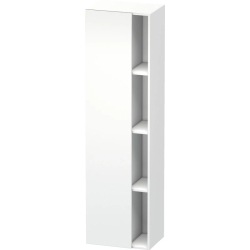 Пенал Duravit DuraStyle, 50x36x180 см, подвесной, (левый), с дверцей, с закрытыми/открытыми полками, цвет: белый матовый, в ванную комнату