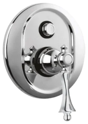 Смеситель для душа Cezares Margot, встраиваемый, однорычажный, без излива, с переключателем, керамический, латунь, внутренний (скрытый монтаж), цвет хром