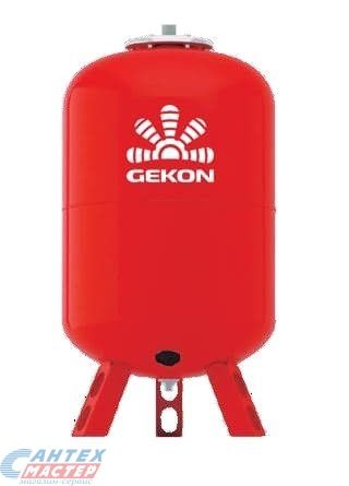 Бак расширительный 300 л (красный) GEKON WRV на ножках, на пол, вертикальный, мембранный, накопительный, напольный, для воды, антифриза, системы водяного отопления закрытого типа