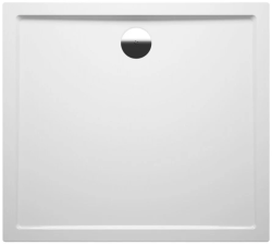 Душевой поддон Riho Davos, 100х90 см, прямоугольный, пристенный, акриловый, низкий, цвет: белый, с антискользящим покрытием, с бортиком