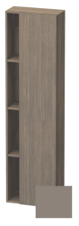 Пенал Duravit DuraStyle, 50x24x180 см, подвесной, (правый), с дверцей, с закрытыми/открытыми полками, цвет: дуб терра/базальт, в ванную комнату