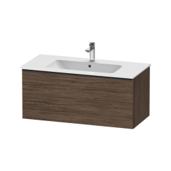 Тумба под раковину Duravit D-Neo,118,4х44,2х44 см, подвесная, 1 выдвижной ящик, ДСП, цвет: орех темный, шкафчик навесной, прямоугольная, правая/левая, в ванную комнату