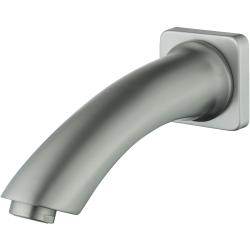 Излив Lemark, настенный, латунь, цвет: графит, округлый, длина 162 мм, встраиваемый/встроенный, неповоротный, для смесителя/ванны/ванной/душевой