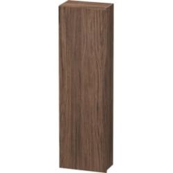 Пенал Duravit DuraStyle, 40x24x140 см, подвесной, (правый), с дверцей, с полкой, со стеклянными полками, цвет: орех темный, в ванную комнату