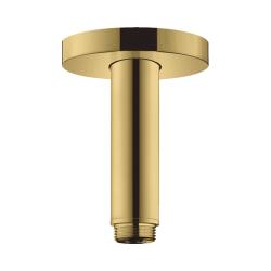Потолочное подсоединение для верхнего душа Hansgrohe S, 10 см, потолочный, цвет: полированное золото, латунный для душа/ванной/душевой кабины