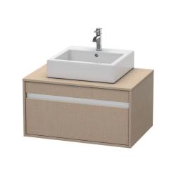 Тумба под раковину для консоли/столешницы Duravit Ketho 80х55х42,6 см, подвесная, ДСП, цвет: лен, 1 выдвижной ящик, прямоугольная