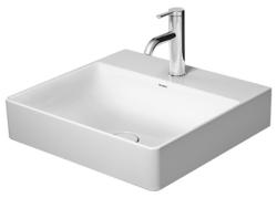 Раковина DURAVIT DuraSquare 50х47х14,5 см, подвесная, прямоугольная, санфарфор, цвет белый, 1 отверстие под смеситель, без перелива