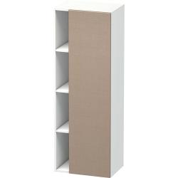 Пенал Duravit DuraStyle, 50x36x140 см, подвесной, (правый), с дверцей, с закрытыми/открытыми полками, цвет: лен/белый матовый, в ванную комнату