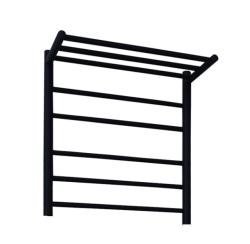 Полотенцесушитель MELODIA Shelf Electro Ferrum 50*80 П6, металл, нижнее правое подключение, для ванны и туалета, мощность 121 Вт, цвет черный