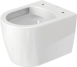 Унитаз Duravit ME by Starck 37х48 см, подвесной, цвет белый, санфарфор, овальный, горизонтальный (прямой) выпуск, под скрытый бачок/инсталляцию, безободковый, без сиденья, для туалета/ванной комнаты