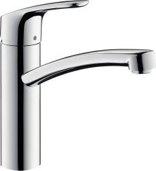 Смеситель для кухни/мойки Hansgrohe Focus E2 однорычажный, керамический, с изливом, длина 220 мм, латунь, цвет хром, кухонный, хромированный, вертикальный, однорукий, одноручный, однозахватный, одноручковые, кран, комплект, сантехника, водопроводные