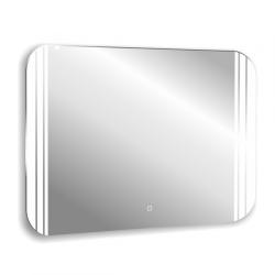 Зеркало Abber See 91,5х68,5 см, с LED/ЛЕД-подсветкой, прямоугольное, сенсорный выключатель, диммер, для ванны, навесное/подвесное/настенное