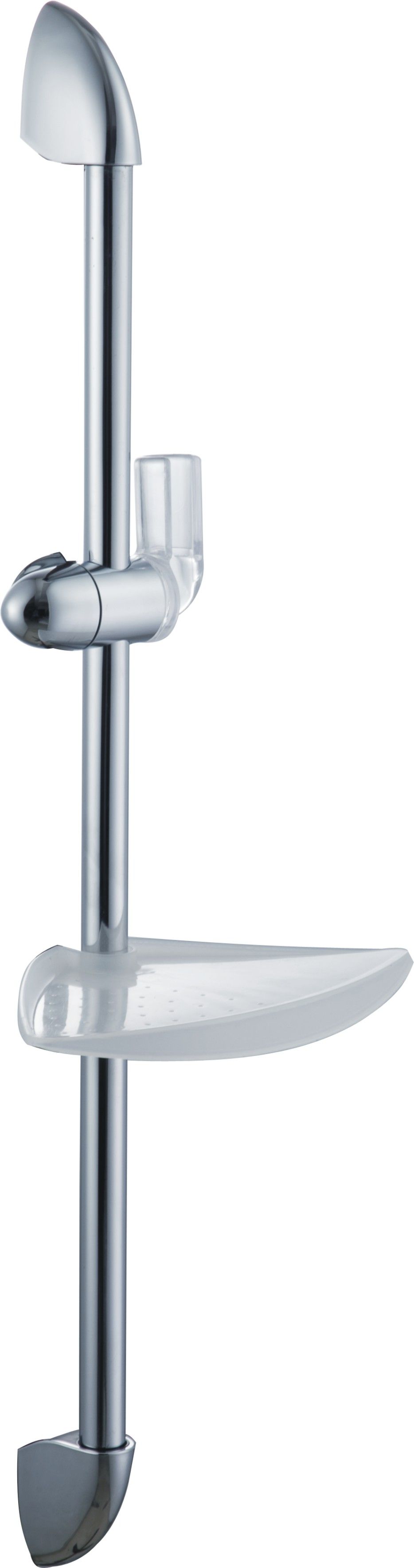 Душевая стойка HAIBA 58,5см с мыльницей, хром, настенная, хромированная/нержавеющая сталь/пластмассовая, для душа/ванной