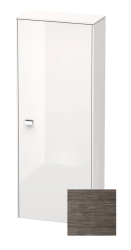 Пенал Duravit Brioso R, 52x24x133 см, подвесной, (правый), с дверцей, с полкой, со стеклянными полками, цвет: сосна терра/хром, в ванную комнату