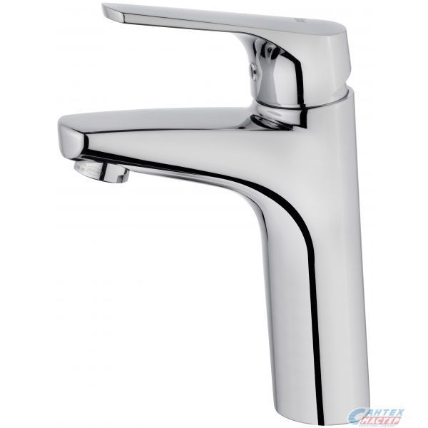 Смеситель для раковины Teka Alcudia однорычажный, излив короткий, длина 105 мм, керамический, латунь, цвет хром, без донного клапана