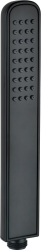 Лейка душевая Deante Hiacynt, ручная, прямоугольная, 1 режим, цвет: черный, пластик, однорежимная, для душа/ванной, душевая