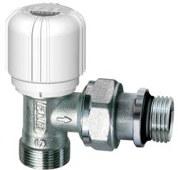 Клапан термостатический Far угловой 1/2"нр.х М24х19 нр. с преднастройкой, хром  FT 1618 C12