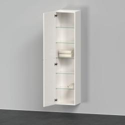 Пенал Duravit D-Neo, 40x36x176 см, подвесной, (левый), с распашной дверцей/одностворчатый, с 5 стеклянными полками, цвет: белый глянец, в ванную комнату