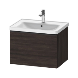 Тумба под раковину Duravit D-Neo, 63,4х45,2х44 см, подвесная, 1 выдвижной ящик, ДСП, цвет: каштан темный, шкафчик навесной, прямоугольная, правая/левая, в ванную комнату