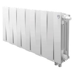 Радиатор отопления Royal Thermo PianoForte 300 Bianco Traffico VDR80 (12 секций) биметаллический, нижнее, правое подключение, для квартиры, дома, водяные, мощность 1476 Вт, настенный, батарея, белый