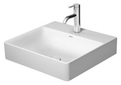 Раковина DURAVIT DuraSquare 50х40х14,5 см, подвесная, прямоугольная, санфарфор, шлифованная, цвет белый, без отверстия под смеситель, без перелива