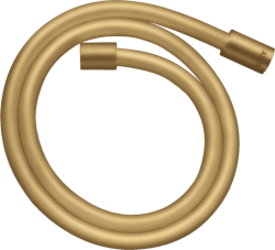 Шланг для душа Axor Starck 160 см, 1/2” и 1/2”  для душа/лейки/ванны, с металлическим эффектом, без лейки, внутренняя резьба, пластиковый, цвет шлифованное золото, душевой, для душа/ванной