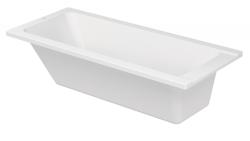 Ванна Duravit D-Code 160х70 см встраиваемая/пристенная, акриловая, цвет: белый, (без гидромассажа, ножек, сифона, фронтальной панели), прямоугольная, с одним наклоном для спины
