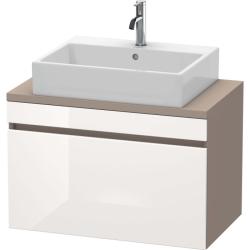 Тумба/шкафчик для консоли/столешницы Duravit DuraStyle под раковину 30х54,8х51,2 см, подвесная, ДСП, цвет: белый глянец/базальт, 1 выдвижной ящик, прямоугольная