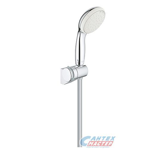 Душевой гарнитур Grohe New Tempesta 100 с 2-режимной лейкой 5,7 л/мин и и настенным держателем, шланг 175 см хром 2760110E