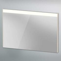 Зеркало Duravit Brioso, 102х70х3,5 см с LED/ЛЕД-подсветкой, прямоугольное, подвесное/настенное, цвет рамы: серо-коричневый, настенный выключатель, для ванной