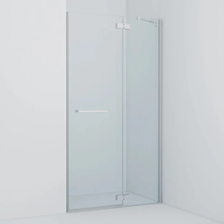 Душевая дверь IDDIS Slide  120х195 см, прозрачное стекло в нишу, открывание правое/левое, прозрачное закаленное стекло, профиль хром, прямоугольная (душевое ограждение без поддона), стеклянное