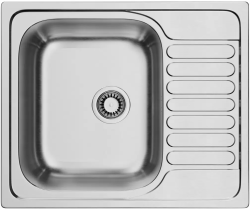 Мойка кухонная Omoikiri Kashiogawa 60-IN, 50х60 см, врезная, из нержавеющей стали, прямоугольная, цвет нержавеющая сталь, без отверстия под смеситель, с крылом, оборачиваемая, слив-перелив, врезная в столещницу, для кухни Мойка кухонная Omoikiri Kashiogawa 60-IN, 50х60 см, врезная, из нержавеющей стали, прямоугольная, цвет нержавеющая сталь, без отверстия под смеситель, с крылом, оборачиваемая, слив-перелив, врезная в столещницу, для кухни