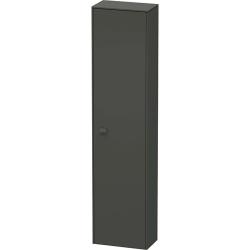 Пенал Duravit Brioso R, 27х19,6х133,1 см, подвесной/напольный, (правый), с дверцей/одностворчатый, с полками, со стеклянными полками, цвет: графит матовый, в ванную комнату